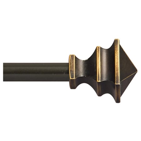 Perfectpillows KN55480 48-86 0.5 in. Bronze Deco Rod PE138395
